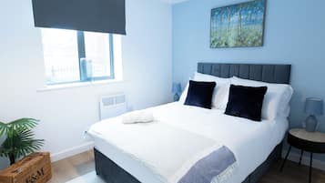 Desk, iron/ironing board, travel crib, WiFi (free)