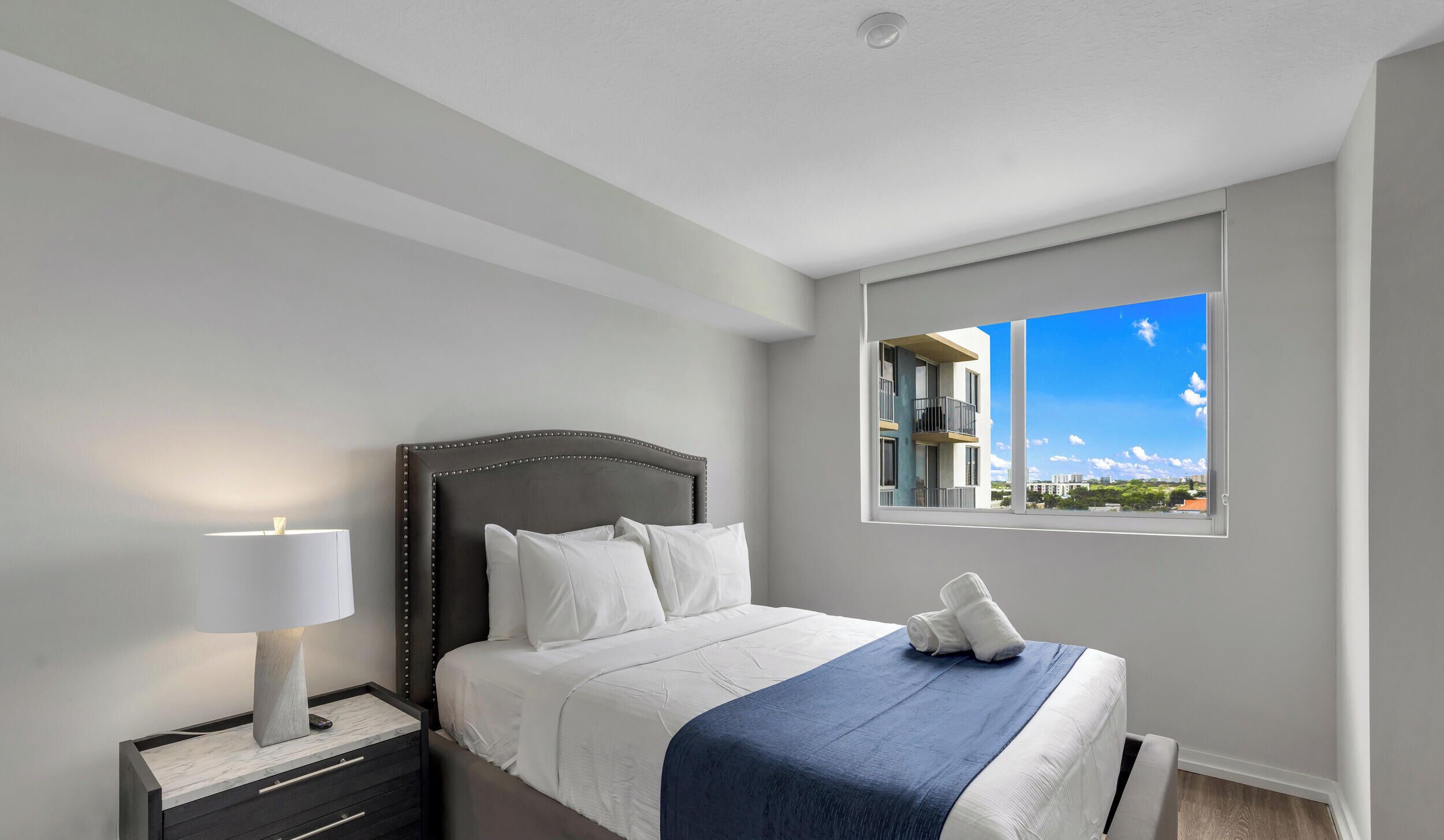 Condo, Balcony, Pool View | Egyptian cotton sheets, premium bedding, blackout curtains