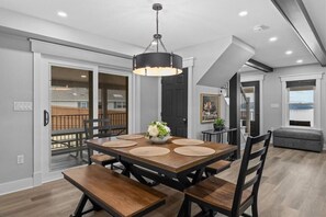 Dining - Lakefront Getaway | 5BR | Arcade, Theater, Beach (Colchester)