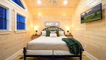 Sink into a king bed, flip on the TV, and call this your happy place.