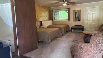 Habitació doble estàndard, 2 llits de matrimoni | Wifi gratuïta
