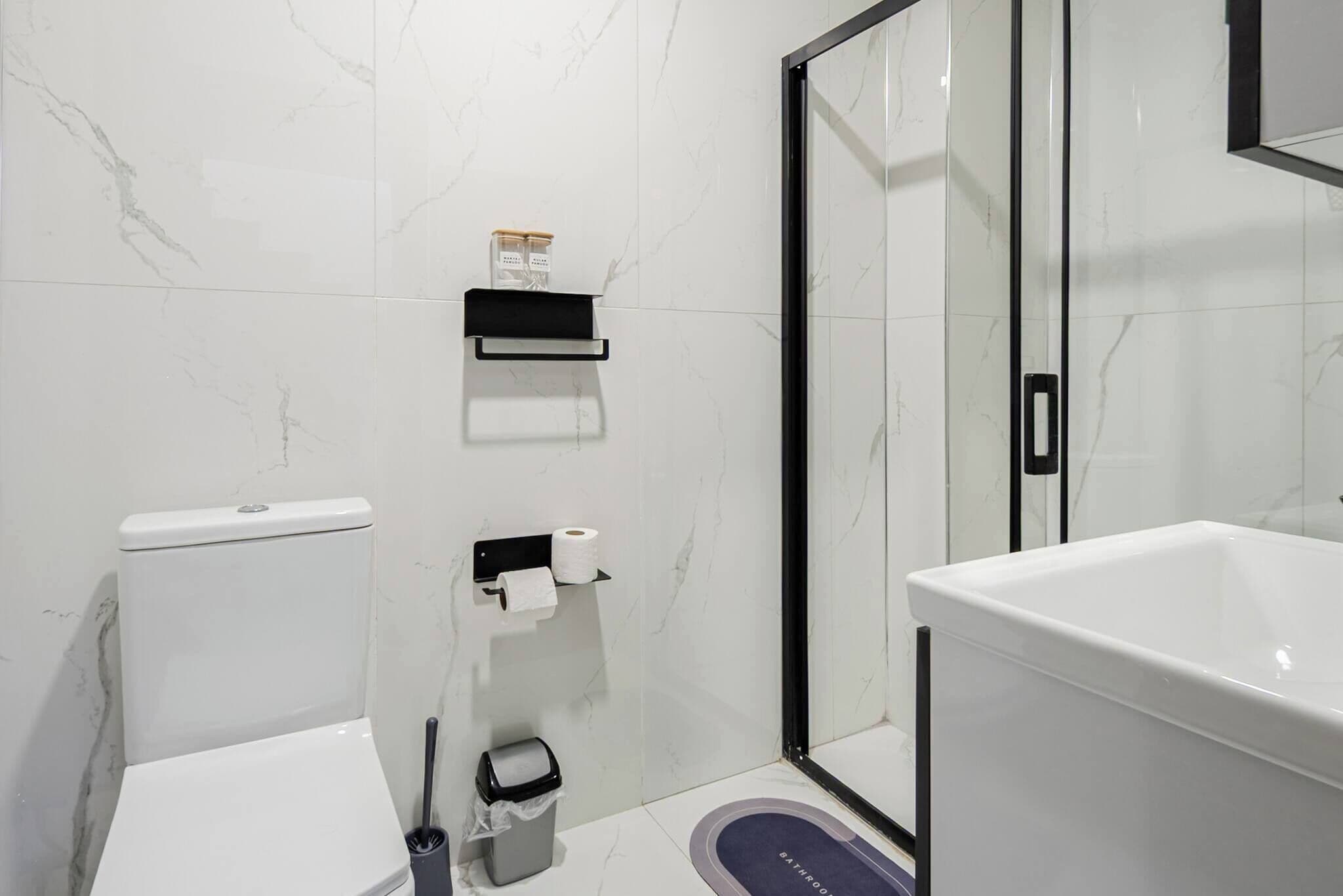 Villa, 2 habitaciones, con acceso para personas discapacitadas, alberca privada | Baño