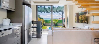 1 Deluxe Villa Isıtmalı Havuz, Ateş Çukuru