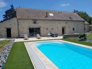 Pool - Ancienne longère de caractère rénovée à 40mn du Mans (Saint-Denis-d'Orques)
