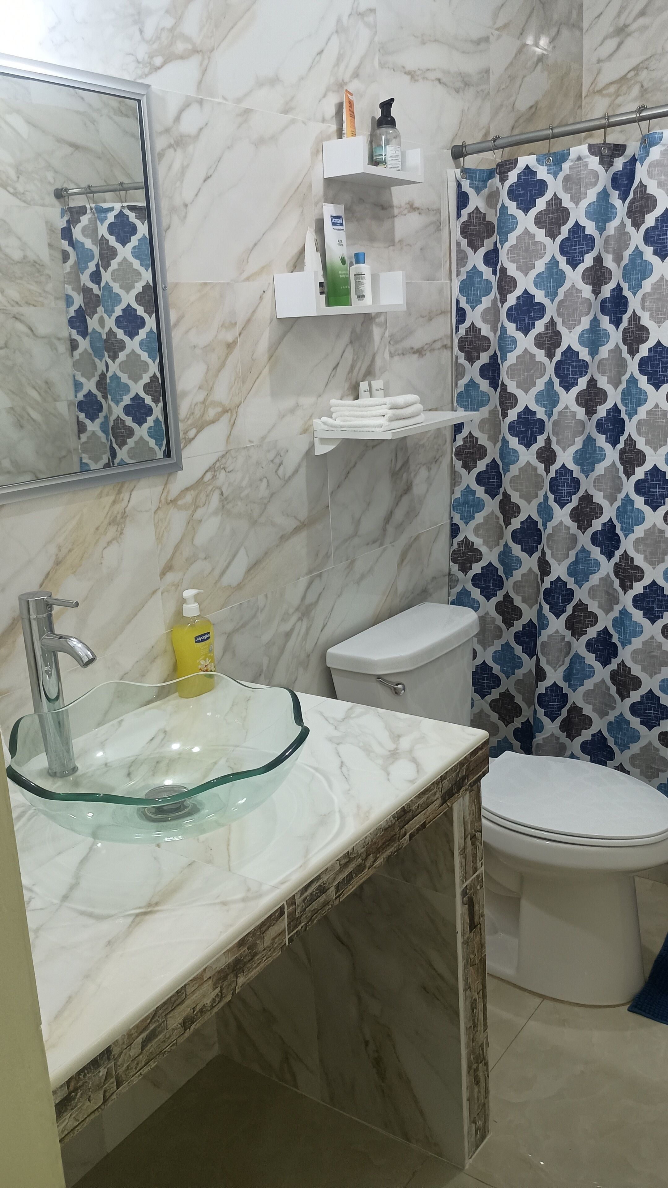Towels, toilet paper