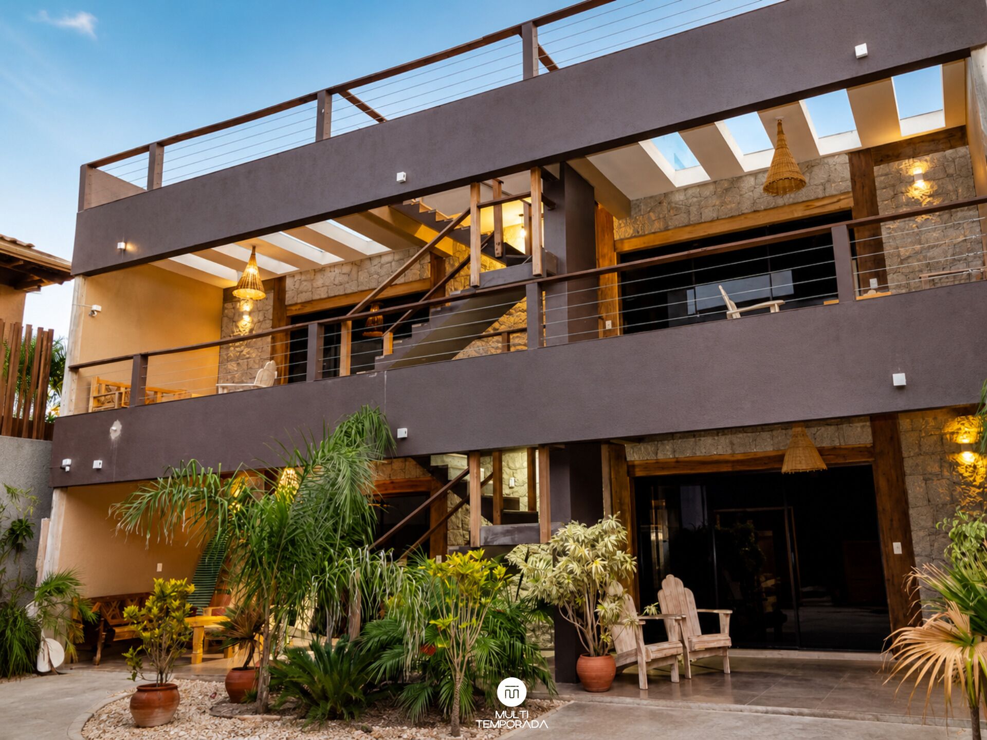 Front of property – evening/night