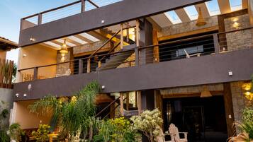 Front of property – evening/night