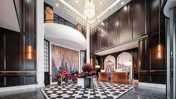 Sala de estar en el lobby