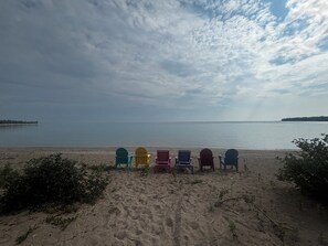 Sun loungers, beach towels