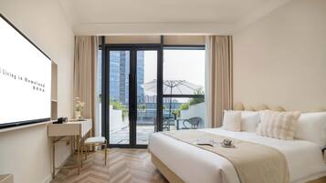 Quarto casal romântico, vista para a cidade | Vista do quarto