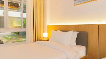 Edredones de plumas, minibar, ropa de cama