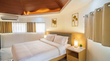 Cubrecamas, minibar y ropa de cama
