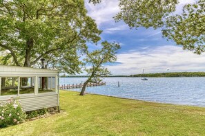 Property grounds - Ram Island on Shelter Island, 1937 Cape Cod Harborfront with Deepwater Dock (Shelter Island)