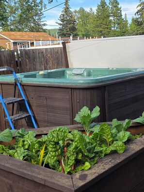 Outdoor spa tub - EMARALD HAVEN (Fairbanks)