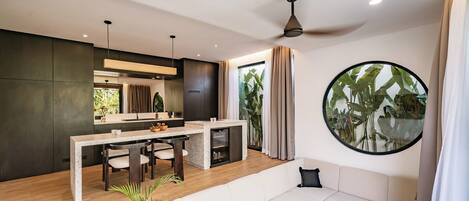 Deluxe Villa, 2 Bedrooms, Patio, Pool View | Living room