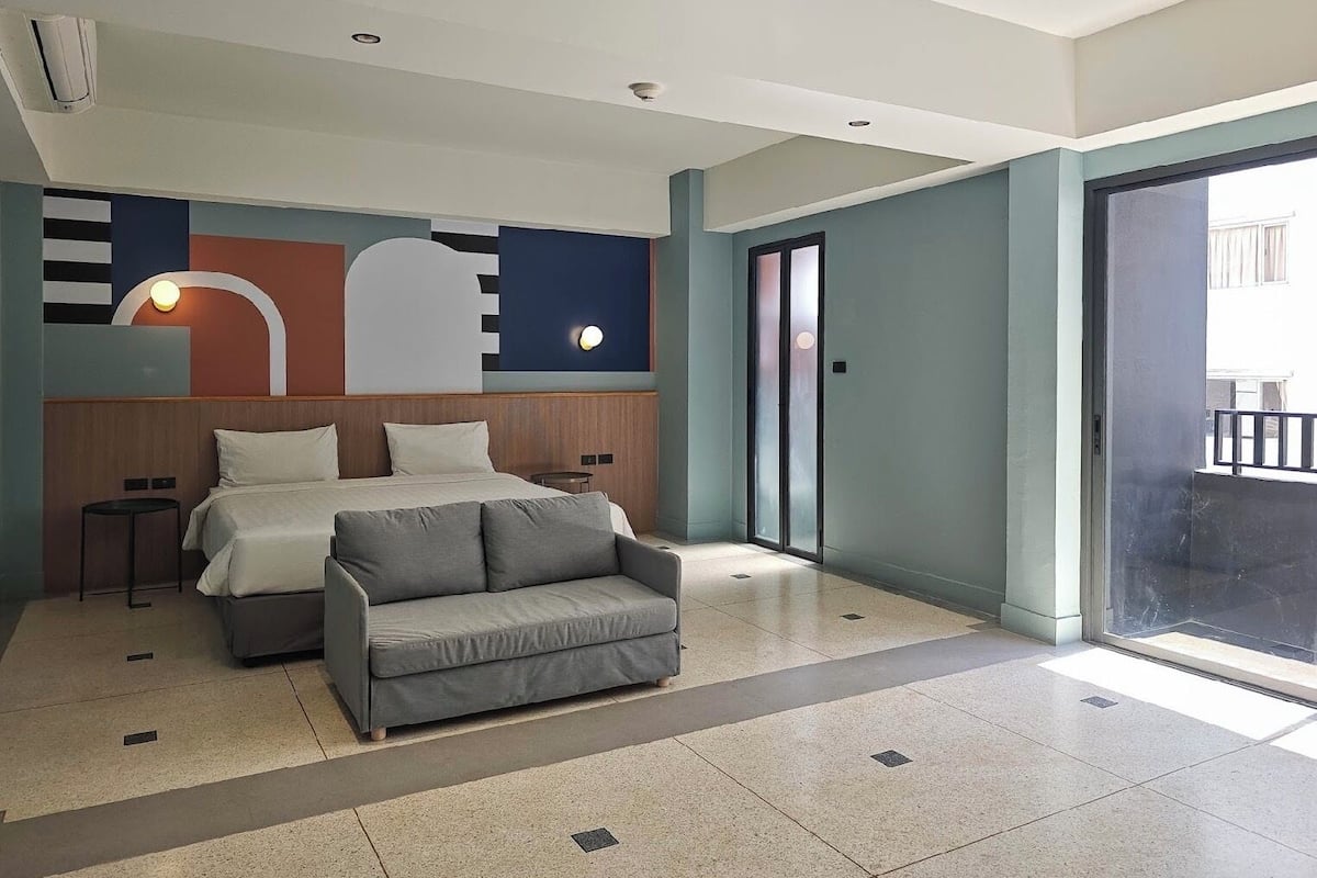 Habitación doble superior | Cortinas blackout, tabla de planchar con plancha y wifi gratis