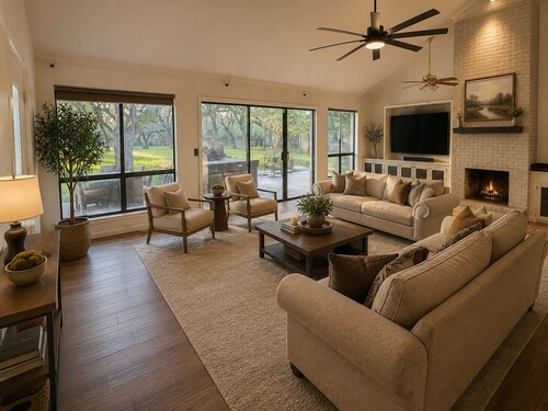 Luxury Oak Escape l Hot
Tub & Nature &Game Room