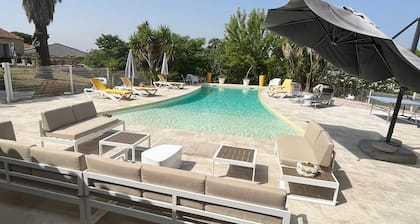 A magnificent traditional villa with a swimming pool