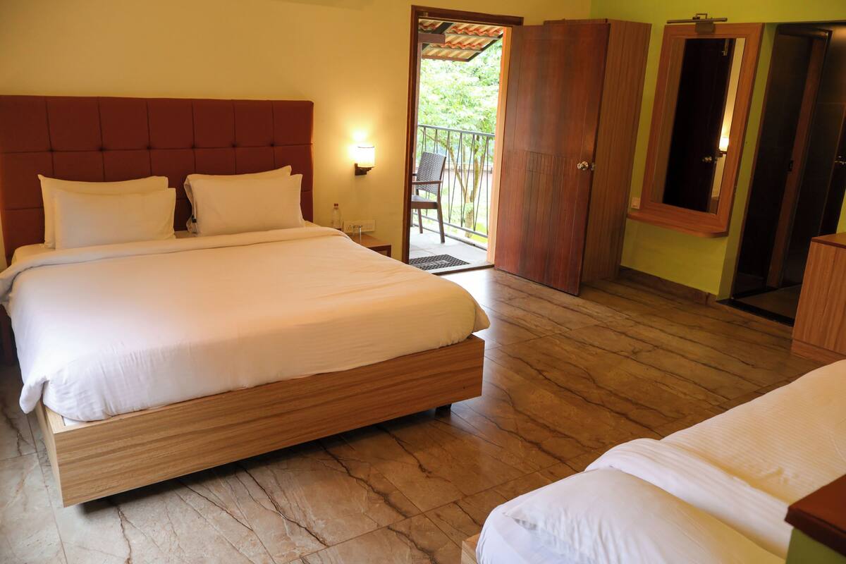 Family Twin Room, Balcony, Mountain View | Desk, laptop workspace, blackout drapes, iron/ironing board (on request)
