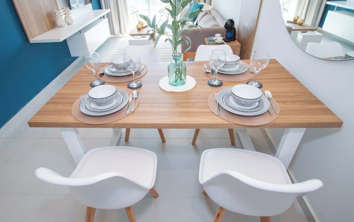 Apartemen, pemandangan kota | Tempat makan