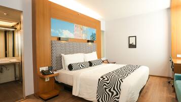 Minibar, desk, iron/ironing board (on request), free WiFi
