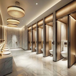 Combined shower/bathtub, towels - MM HOUSE - METRO Q1 (BEN THANH)
