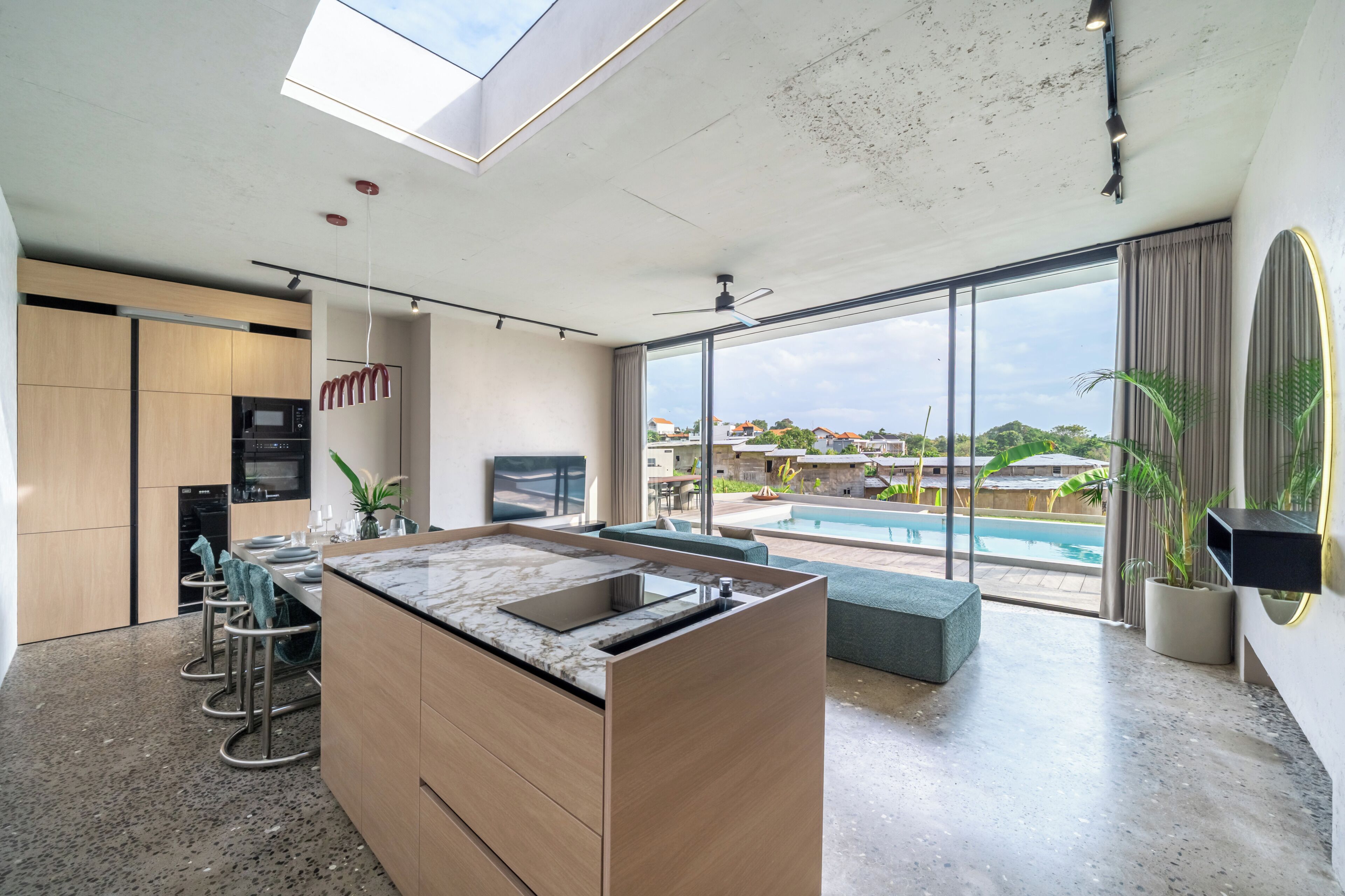 Villa familiar, 3 habitaciones, piscina privada | Cocina privada | Congelador