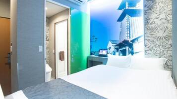 Double Room, 1 Double Bed, Non Smoking, Partial Sea View | Laptop workspace, WiFi (free)