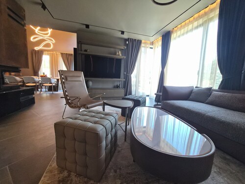 Luxury 4-bedroom house with private sauna, steam bath, mineral water Jacuzzi