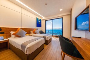Habitació doble o amb dos llits individuals Deluxe, balcó, vistes al mar