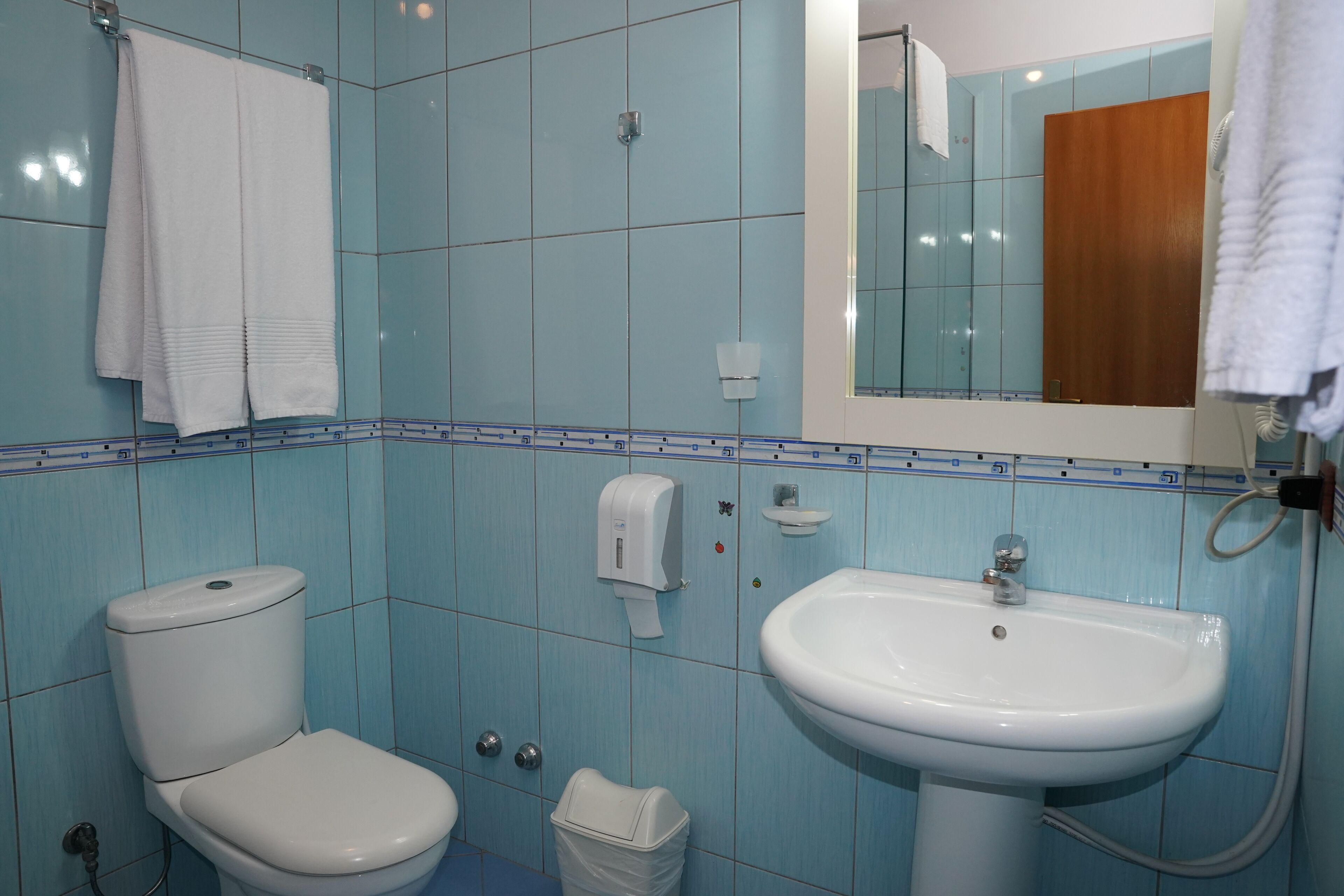 Classic Double Room, Garden View | Bathroom | Shower, towels, toilet paper