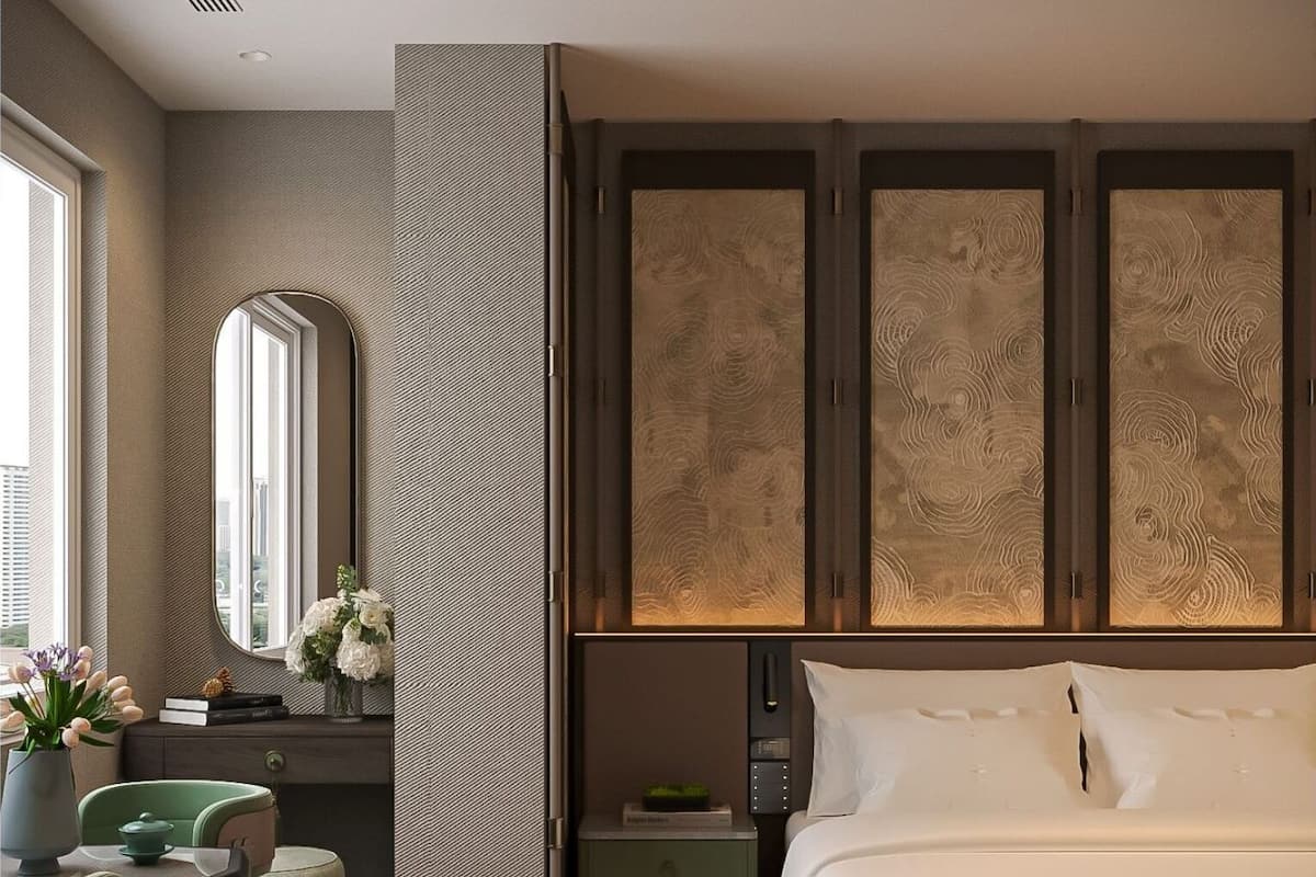 Standard Double Room, City View | In-room safe, desk, laptop workspace, blackout drapes
