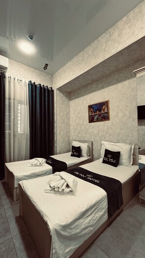Classic Twin Room | Desk, laptop workspace, WiFi (free), bed sheets - Dil Toj Hotel (Tashkent)