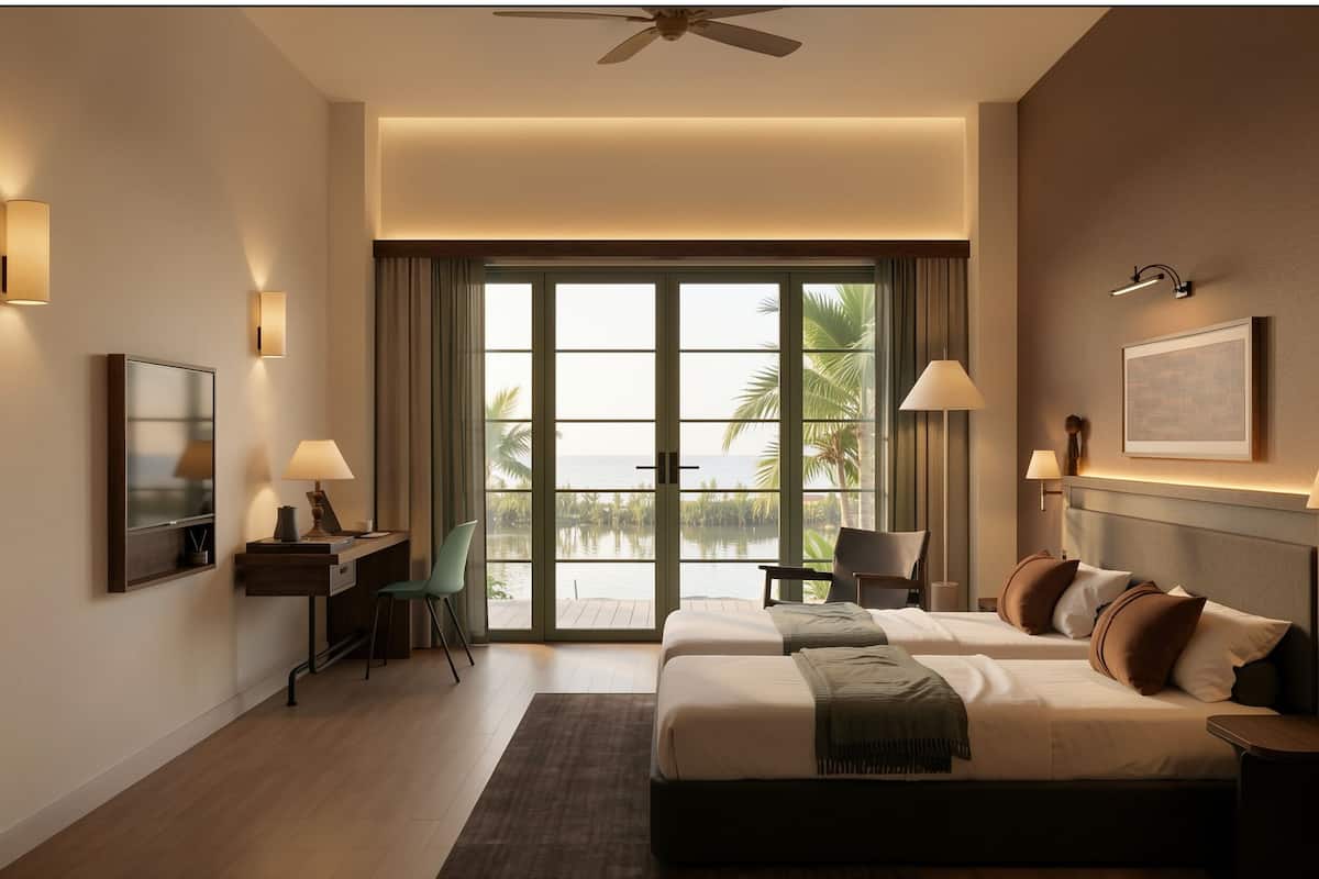 Basic Room | In-room safe, desk, laptop workspace, blackout drapes
