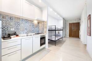Apartment, 1 Bedroom | Private kitchen - Charming Modern Loft With Sea View in Riccione Hills (Riccione)