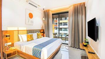 Escrivaninha, Wi-Fi de cortesia, roupa de cama