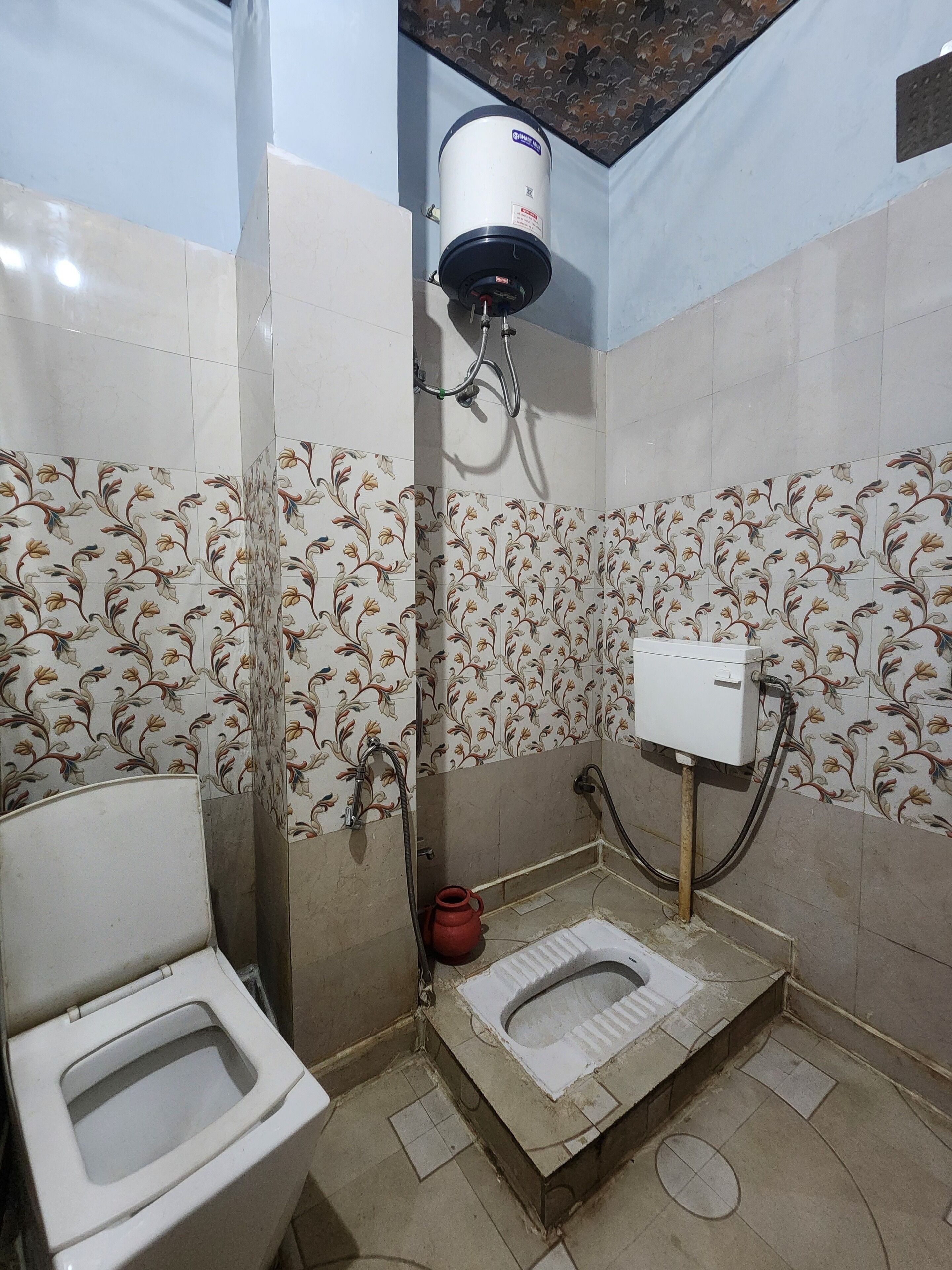 Shower, towels, soap