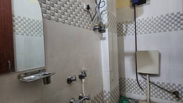 Shower, towels, soap
