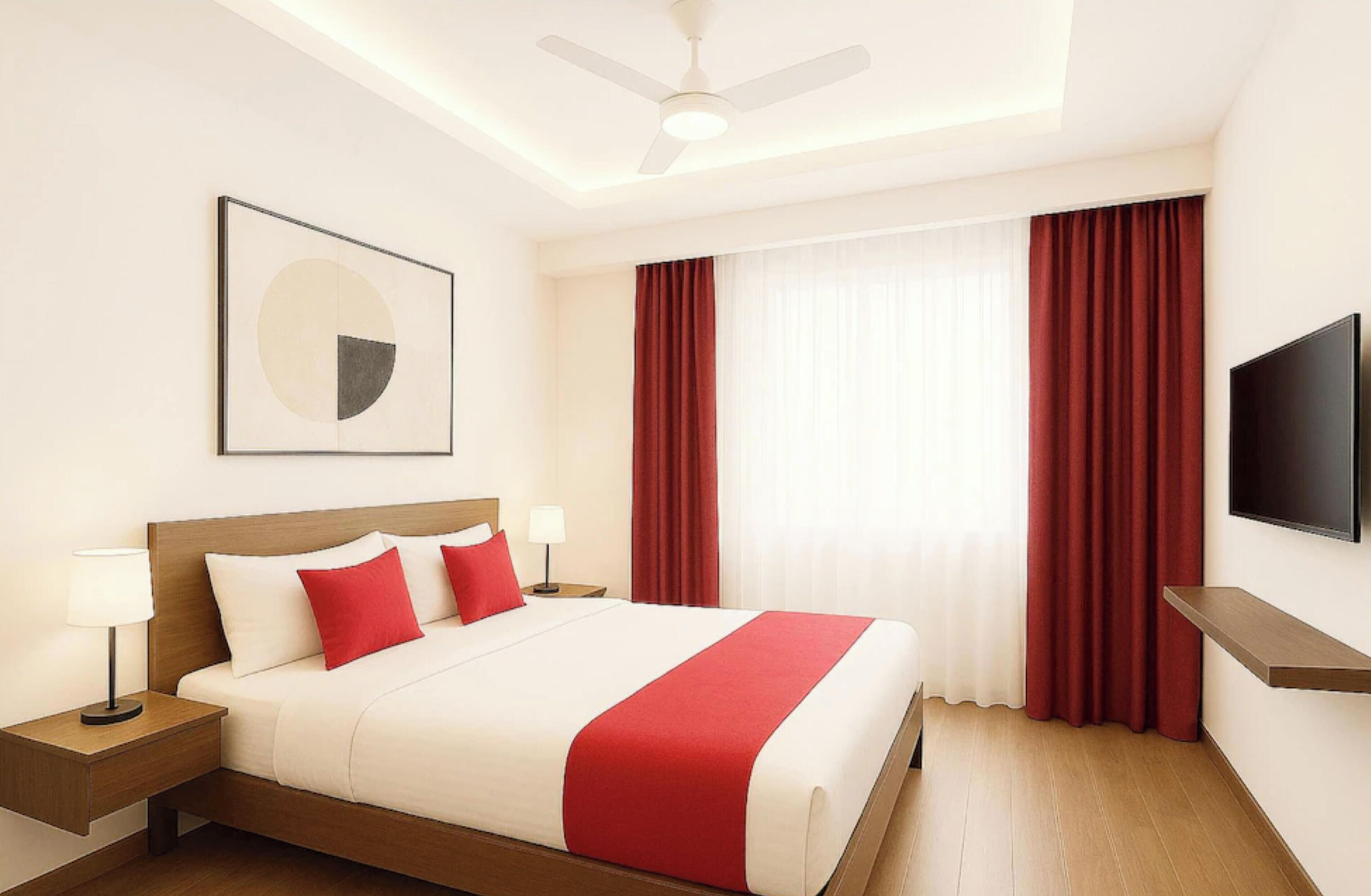 Kamar Double Deluks, AC | Seprai antialergi, meja kerja, kedap suara, dan seprai linen