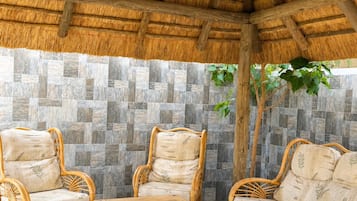Ferienhaus, 3 Schlafzimmer, barrierefrei, Raucher | Terrasse/Patio