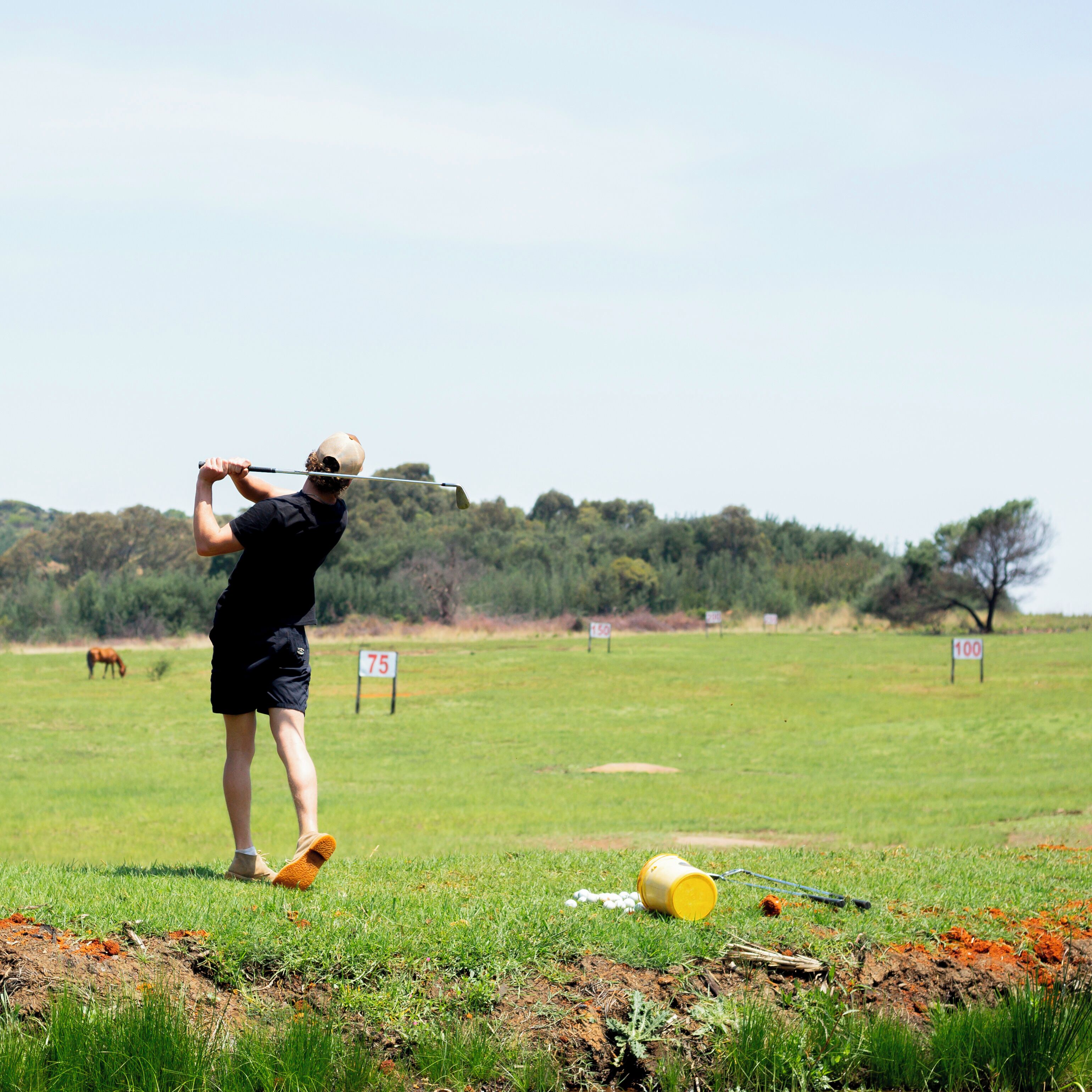 Campo de práctica de golf techado