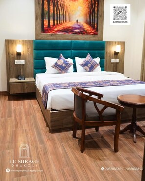 Deluxe Triple Room, City View | Desk, laptop workspace, free WiFi - Hotel Le Mirage (Zirakpur)