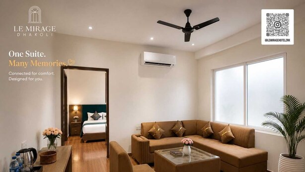 Family Suite with Living Room | City view - Hotel Le Mirage (Zirakpur)