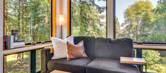 Modern PNW Cabin on 10 Wooded Acres
