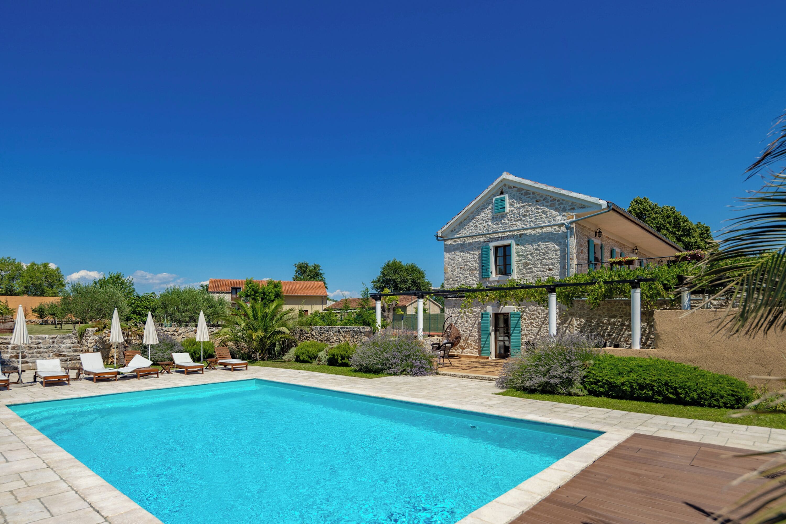 Familienvilla, 4 Schlafzimmer, Mikrowelle (Villa Božini Dvori | Luxury Stone) | Pool