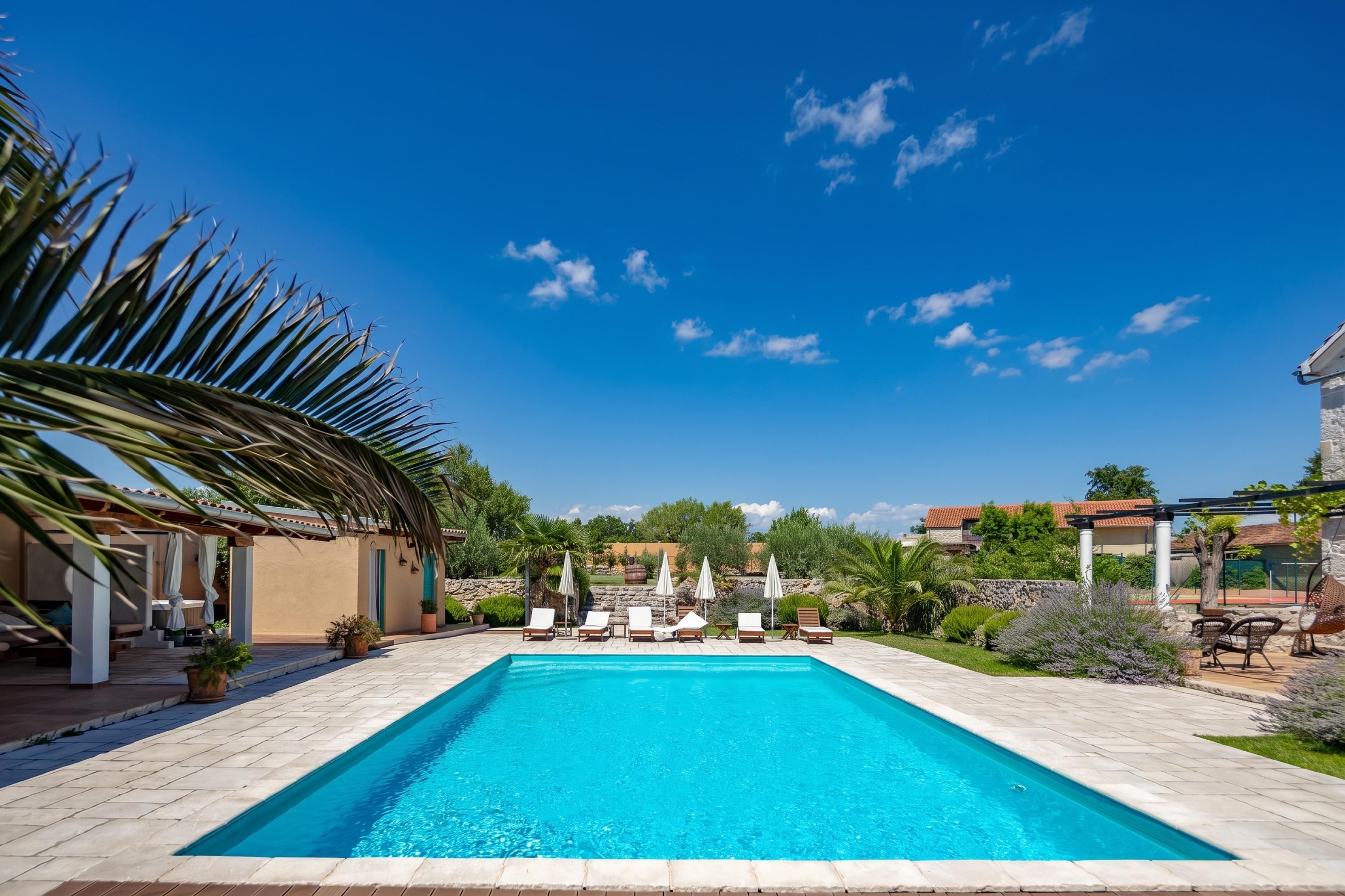 Villa familiar, 4 habitaciones, microondas (Villa Dalmatia | Luxury Stone Villa) | Alberca