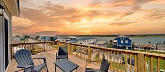 Sound Side Sunset | Soundside Views + Spacious Decks