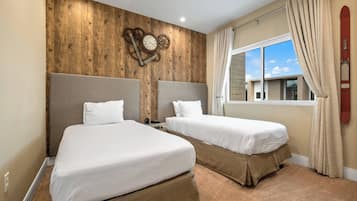 3 bedrooms, iron/ironing board, bed sheets