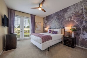 3 slaapkamers, een strijkplank/strijkijzer, beddengoed