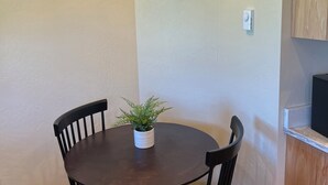 Dining - The Outback Cabin. With jaw dropping mountain views and Private space (Columbia Falls)